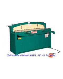 National 52 In. x 16 Ga. Hydraulic Shear - NH5216 - Front Left View