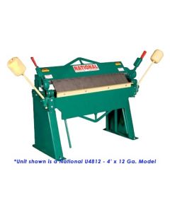 National 3 Ft. x 12 Ga. Box & Pan Brake - U3612 - Front Left View
