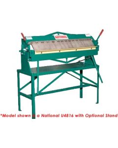 National 3 Ft. x 16 Ga. Box & Pan Brake - U3616 - Front Left View